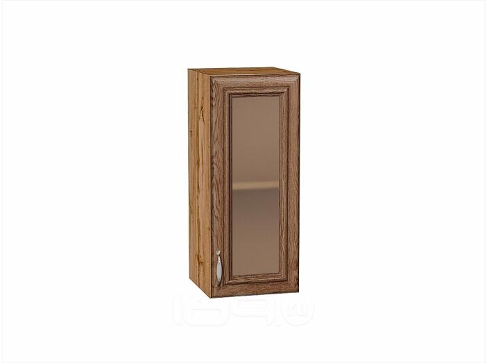 Шкаф верхний с 1-ой остекленной дверцей Шале Brown Dreamline Дуб Вотан 716*300*320