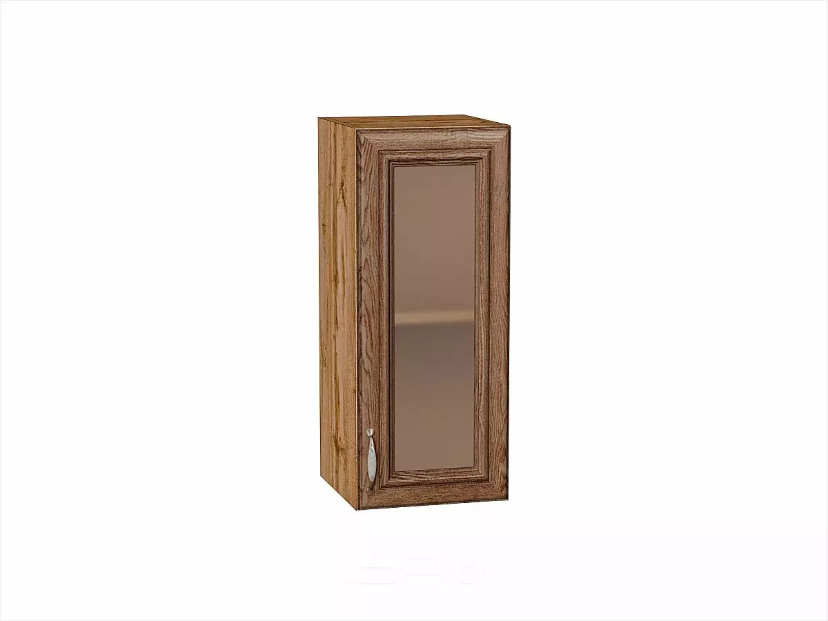 Шкаф верхний с 1-ой остекленной дверцей Шале Brown Dreamline Дуб Вотан 716*300*320
