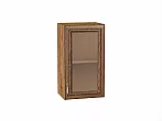 Шкаф верхний с 1-ой остекленной дверцей Шале Brown Dreamline Дуб Вотан 716*400*320
