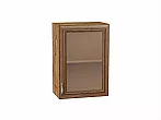 Шкаф верхний с 1-ой остекленной дверцей Шале Brown Dreamline Дуб Вотан 716*500*320