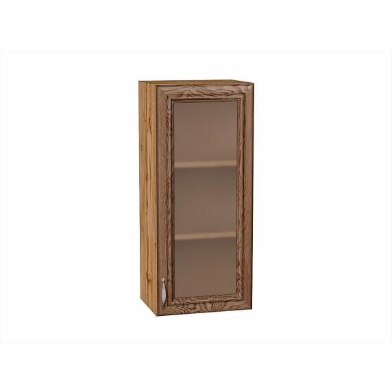 Шкаф верхний с 1-ой остекленной дверцей Шале Brown Dreamline Дуб Вотан 920*400*320