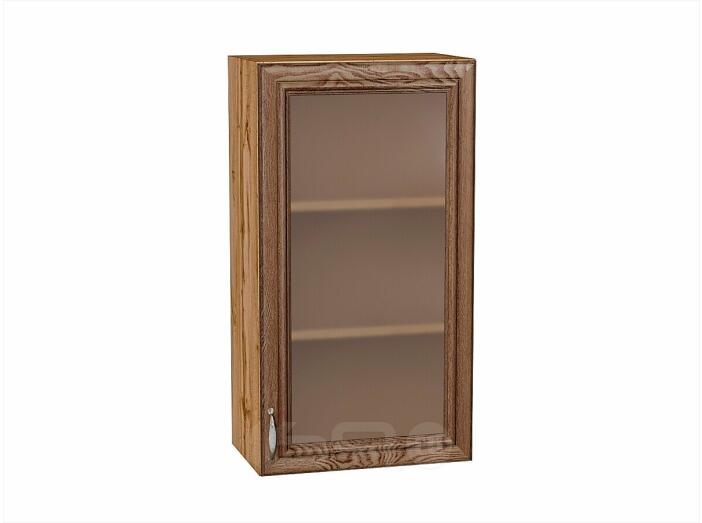 Шкаф верхний с 1-ой остекленной дверцей Шале Brown Dreamline Дуб Вотан 920*500*320