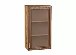 Шкаф верхний с 1-ой остекленной дверцей Шале Brown Dreamline Дуб Вотан 920*500*320