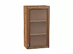 Шкаф верхний с 1-ой остекленной дверцей Шале Brown Dreamline Дуб Вотан 920*500*320
