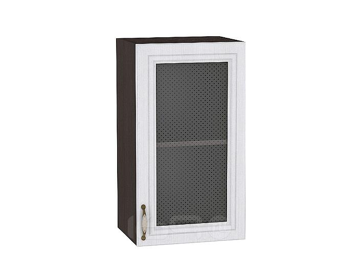 Шкаф верхний с 1-ой остекленной дверцей Шале В 409 Milk Oak-Венге