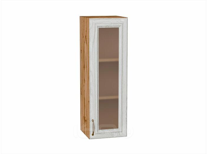 Шкаф верхний с 1-ой остекленной дверцей Шале White Dreamline Дуб Вотан 920*300*320
