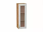 Шкаф верхний с 1-ой остекленной дверцей Шале White Dreamline Дуб Вотан 920*300*320