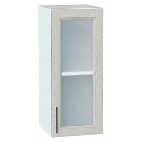 Шкаф верхний с 1-ой остекленной дверцей Сканди Cappuccino Softwood Белый 716*300*320
