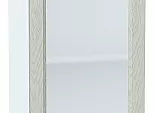 Шкаф верхний с 1-ой остекленной дверцей Сканди Cappuccino Softwood Белый 716*400*320