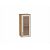 Шкаф верхний с 1-ой остекленной дверцей Сканди Cappuccino Softwood Дуб Вотан 716*300*320