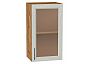 Шкаф верхний с 1-ой остекленной дверцей Сканди Cappuccino Softwood Дуб Вотан 716*400*320