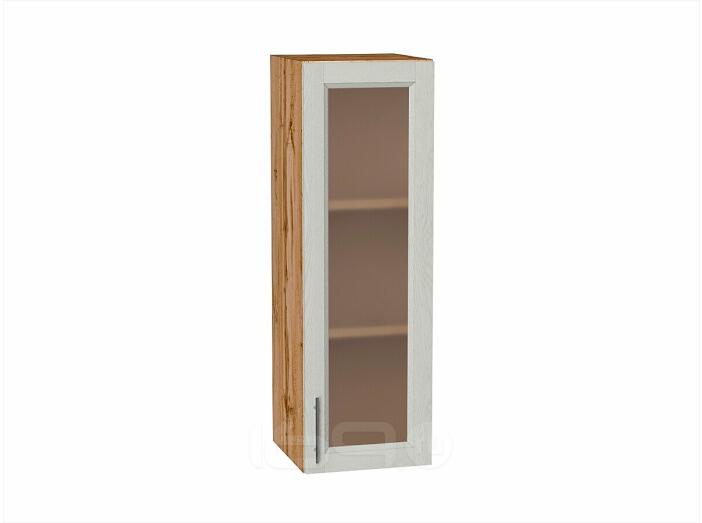 Шкаф верхний с 1-ой остекленной дверцей Сканди Cappuccino Softwood Дуб Вотан 920*300*320