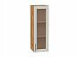 Шкаф верхний с 1-ой остекленной дверцей Сканди Cappuccino Softwood Дуб Вотан 920*300*320