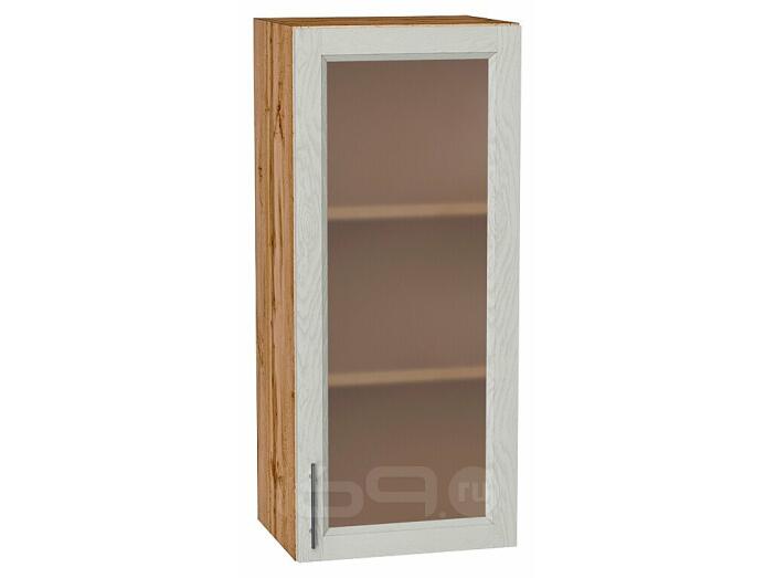 Шкаф верхний с 1-ой остекленной дверцей Сканди Cappuccino Softwood Дуб Вотан 920*400*320