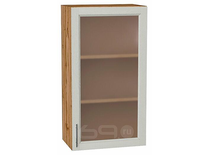 Шкаф верхний с 1-ой остекленной дверцей Сканди Cappuccino Softwood Дуб Вотан 920*500*320