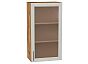 Шкаф верхний с 1-ой остекленной дверцей Сканди Cappuccino Softwood Дуб Вотан 920*500*320
