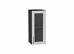 Шкаф верхний с 1-ой остекленной дверцей Сканди Cappuccino Softwood Graphite 716*300*320