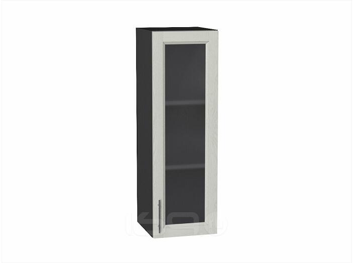 Шкаф верхний с 1-ой остекленной дверцей Сканди Cappuccino Softwood Graphite 920*300*320