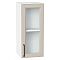 Шкаф верхний с 1-ой остекленной дверцей Сканди Cream Silkwood/Белый 716*300*320