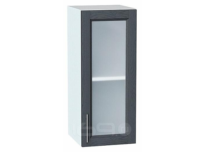 Шкаф верхний с 1-ой остекленной дверцей Сканди Graphite Softwood Белый 716*300*320