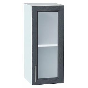 Шкаф верхний с 1-ой остекленной дверцей Сканди Graphite Softwood Белый 716*300*320