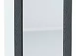 Шкаф верхний с 1-ой остекленной дверцей Сканди Graphite Softwood Белый 716*400*320