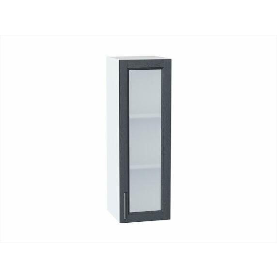 Шкаф верхний с 1-ой остекленной дверцей Сканди Graphite Softwood Белый 920*300*320