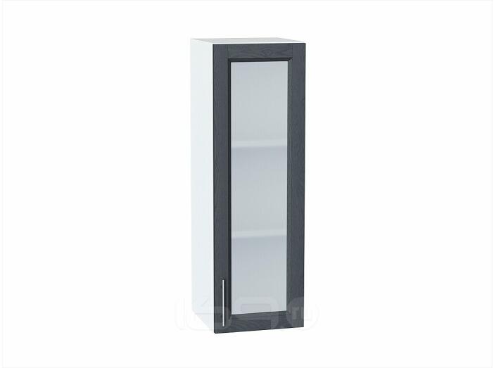 Шкаф верхний с 1-ой остекленной дверцей Сканди Graphite Softwood Белый 920*300*320