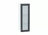 Шкаф верхний с 1-ой остекленной дверцей Сканди Graphite Softwood Белый 920*300*320