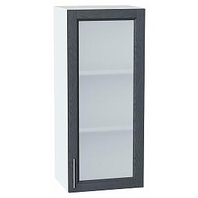 Шкаф верхний с 1-ой остекленной дверцей Сканди Graphite Softwood Белый 920*400*320