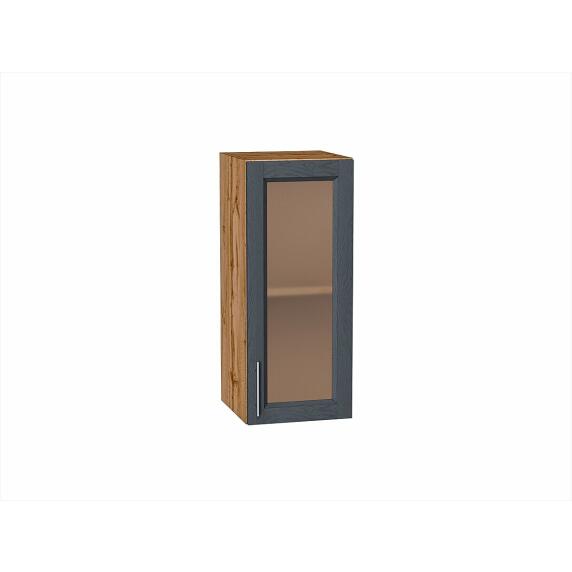 Шкаф верхний с 1-ой остекленной дверцей Сканди Graphite Softwood Дуб Вотан 716*300*320