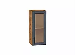 Шкаф верхний с 1-ой остекленной дверцей Сканди Graphite Softwood Дуб Вотан 716*300*320