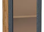 Шкаф верхний с 1-ой остекленной дверцей Сканди Graphite Softwood Дуб Вотан 716*400*320