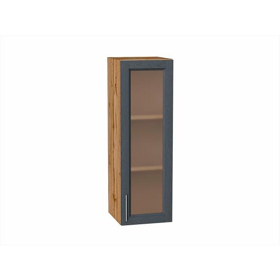 Шкаф верхний с 1-ой остекленной дверцей Сканди Graphite Softwood Дуб Вотан 920*300*320