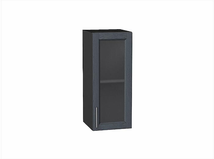 Шкаф верхний с 1-ой остекленной дверцей Сканди Graphite Softwood Graphite 716*300*320