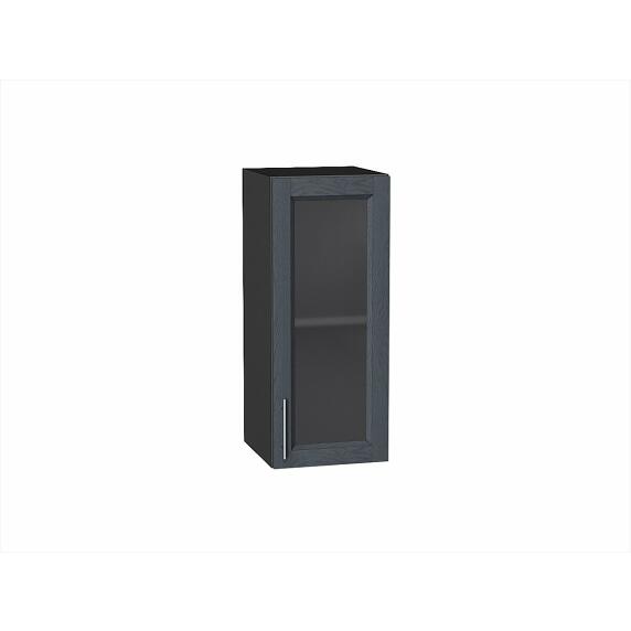 Шкаф верхний с 1-ой остекленной дверцей Сканди Graphite Softwood Graphite 716*300*320