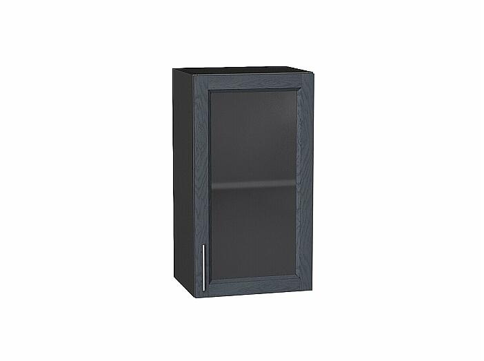 Шкаф верхний с 1-ой остекленной дверцей Сканди Graphite Softwood Graphite 716*400*320