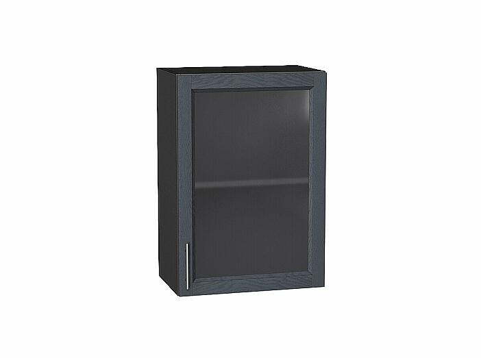 Шкаф верхний с 1-ой остекленной дверцей Сканди Graphite Softwood Graphite 716*500*320