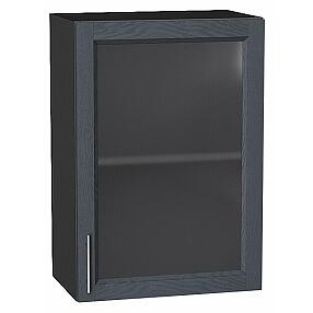 Шкаф верхний с 1-ой остекленной дверцей Сканди Graphite Softwood Graphite 716*500*320