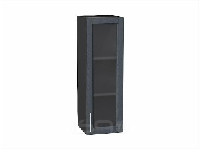 Шкаф верхний с 1-ой остекленной дверцей Сканди Graphite Softwood Graphite 920*300*320