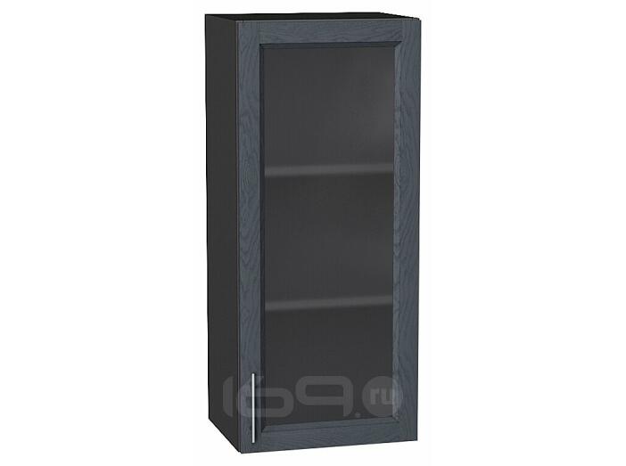 Шкаф верхний с 1-ой остекленной дверцей Сканди Graphite Softwood Graphite 920*400*320