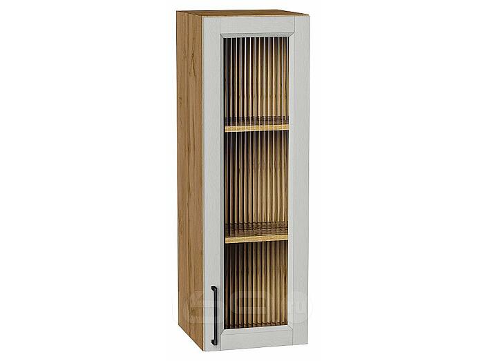 Шкаф верхний с 1-ой остекленной дверцей Сканди Grey Silkwood/Дуб Вотан 920*300*320