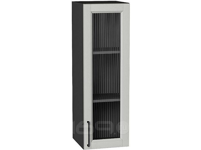 Шкаф верхний с 1-ой остекленной дверцей Сканди Grey Silkwood/Graphite 920*300*320
