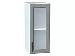 Шкаф верхний с 1-ой остекленной дверцей Сканди Grey Softwood Белый 716*300*320