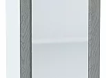 Шкаф верхний с 1-ой остекленной дверцей Сканди Grey Softwood Белый 716*400*320