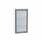 Шкаф верхний с 1-ой остекленной дверцей Сканди Grey Softwood Белый 920*500*320