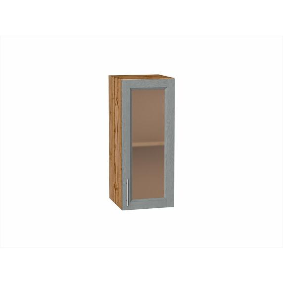 Шкаф верхний с 1-ой остекленной дверцей Сканди Grey Softwood Дуб Вотан 716*300*320