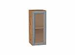 Шкаф верхний с 1-ой остекленной дверцей Сканди Grey Softwood Дуб Вотан 716*300*320