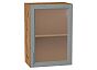 Шкаф верхний с 1-ой остекленной дверцей Сканди Grey Softwood Дуб Вотан 716*500*320
