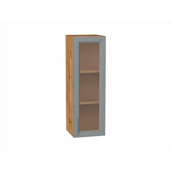 Шкаф верхний с 1-ой остекленной дверцей Сканди Grey Softwood Дуб Вотан 920*300*320